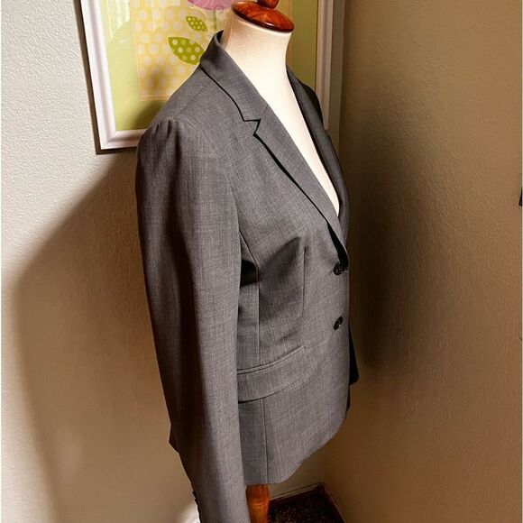 NWOT J Crew 1035 Italian Stretch Wool Gray Blazer Size8T #DJ5 - Picture 5 of 7